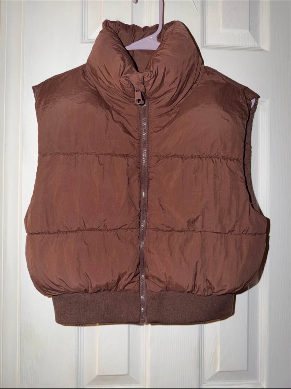 Cotton On Brown Quilted Puffer Vest